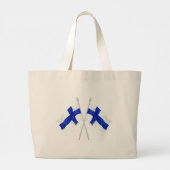 Erwartete Twins senden SISU Tote Bag Jumbo Stoffbeutel (Rückseite)