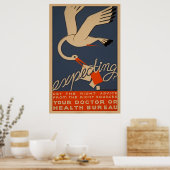 Erwartete WPA-Vintages Gesundheitspaket Poster (Küche)