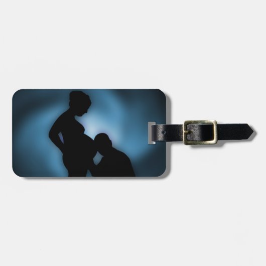erwartetes Baby Gepäckanhänger (Vorderseite horizontal)