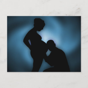 erwartetes Baby Postkarte