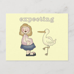 erwartetes Baby - Storchhemden und Geschenke Postkarte
