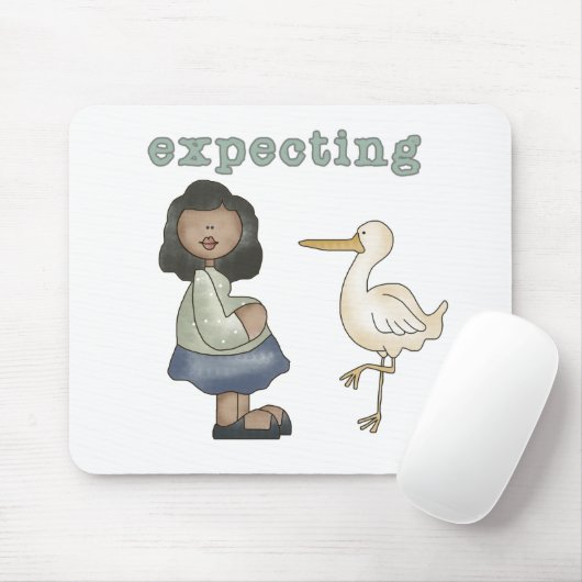 Erwartung - Afrikanische Mama wird und bleibt Mousepad (Mit Mouse)