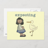 Erwartung - Afrikanische Mama wird und bleibt Postkarte (Vorne/Hinten)