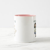 Erwartung - Afrikanische Mama wird und bleibt Zweifarbige Tasse (Mittel)