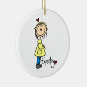 Erwartung der Baby-T - Shirts und der Geschenke Keramik Ornament (Rechts)