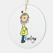 Erwartung der Baby-T - Shirts und der Geschenke Keramik Ornament (Links)