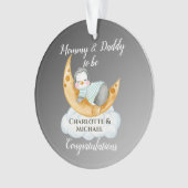 Erwartung der Eltern Mommy & Daddy Ornament (Vorderseite)