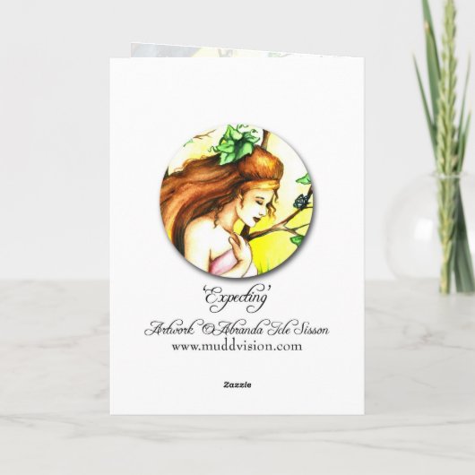 Erwartung der Gruß-Karte Karte (Rückseite)