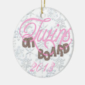 Erwartung der Mama-Zwillinge an Bord der Keramikornament (Links)