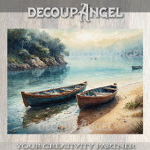 Erwartung der nächsten Reise - Decoupage - Seidenpapier