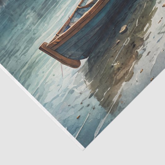 Erwartung der nächsten Reise - Decoupage - Seidenpapier (Detail)