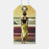 Erwartung der nächsten wunderbaren Momente. Geschenkanhänger (Rückseite)