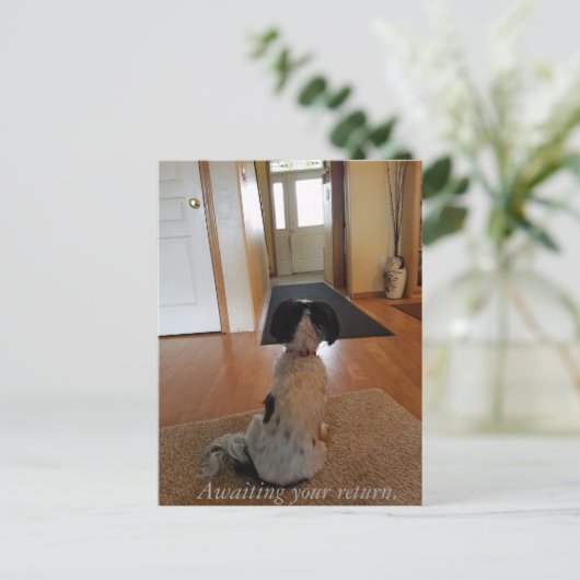 Erwartung der Rückkehr Postkarte (Stehend Vorderseite)