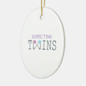 ERWARTUNG DER ZWILLINGE KERAMIK ORNAMENT (Links)