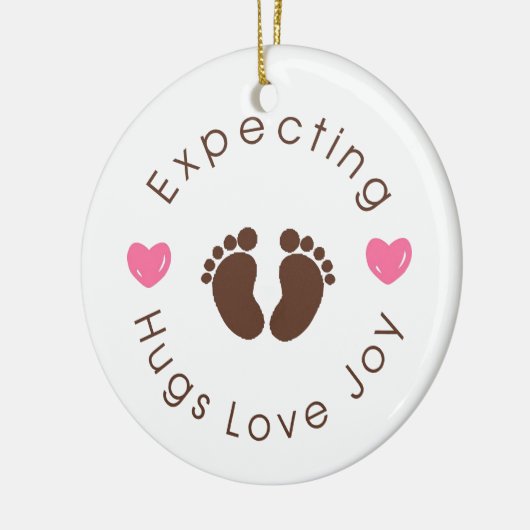 Erwartung des Mutteren-Zitats Keramik Ornament (Links)