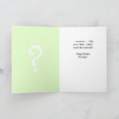 Erwartung des Unerwarteten - Beliebter Geburtstag Karte (Innenseite)