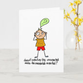 Erwartung des Unerwarteten - Beliebter Geburtstag Karte (Gelbe Blume)