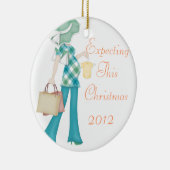 Erwartung dieser Weihnachtsverzierung Keramikornament (Rechts)