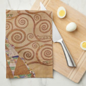 Erwartung durch Klimt Vintage Viktorianische Jugen Geschirrtuch (Viertel Falte)