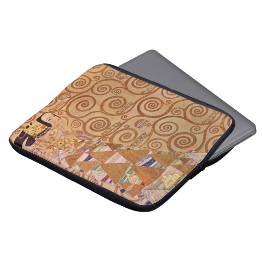 Erwartung durch Klimt Vintage Viktorianische Jugen Laptopschutzhülle (Vorne Oben)