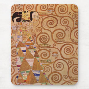 Erwartung durch Klimt Vintage Viktorianische Jugen Mousepad