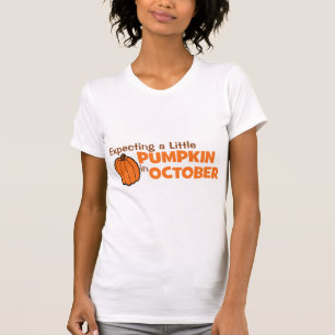 Erwartung einen kleinen Kürbis im Oktober T-Shirt