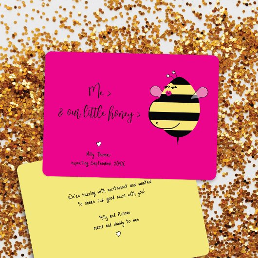 Erwartung einer Ankündigung der Schwangerschaft vo