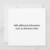 Erwartung einer Baby-Ankündigung Ankündigung (Rückseite)