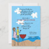 Erwartung einer Kindergrilleinladung Kinderdusche Einladung (Vorderseite)