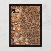 Erwartung einer schönen Frau Postkarte (Vorderseite)