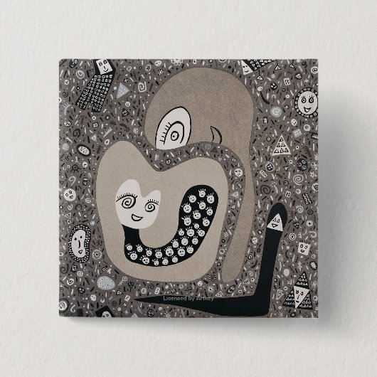 Erwartung eines Babys Button (Vorderseite)