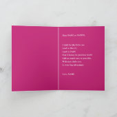 Erwartung eines Babys, das an Ihre Karte denkt (Innenseite)