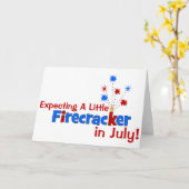Erwartung eines kleinen Firecracker im Juli Karte (Gelbe Blume)