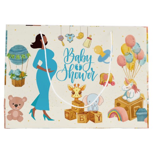 Erwartung eines Mutter-Party Große Geschenktüte (Rückseite)