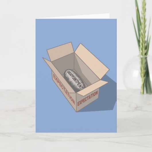 Erwartung Feiertagskarte (Vorderseite)