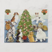 Erwartung Feiertagspostkarte (Vorderseite)