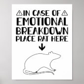Erwartung | Rats Haustiere Geschenke Poster (Vorne)