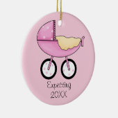 Erwartung Verzierung (Rosa) Keramikornament (Rechts)