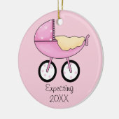 Erwartung Verzierung (Rosa) Keramikornament (Links)