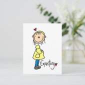 Erwartung von Baby-T-Shirts und Geschenken Postkarte (Stehend Vorderseite)
