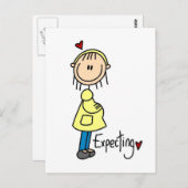 Erwartung von Baby-T-Shirts und Geschenken Postkarte (Vorne/Hinten)