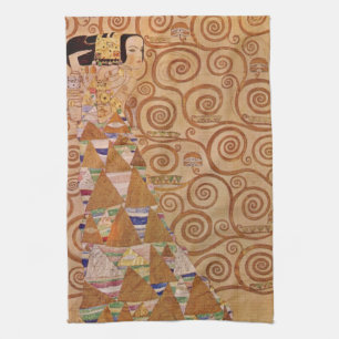 Erwartung von Klimt Vintage Victorian Art Nouveau Geschirrtuch