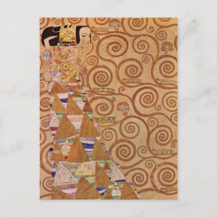 Erwartung von Klimt Vintage Victorian Art Nouveau Postkarte