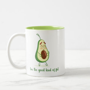 Erwartung von Mutter Funny Avocado Zweifarbige Tasse