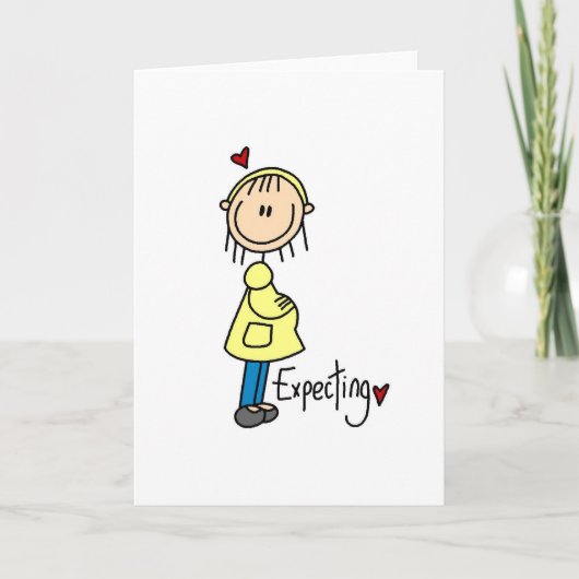 Erwartung von T - Shirt und Geschenken für Kinder Ankündigung (Vorderseite)