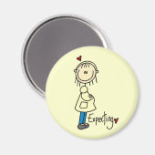 Erwartung von T - Shirt und Geschenken für Kinder Magnet (Vorderseite/Rückseite)