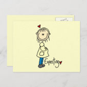 Erwartung von T - Shirt und Geschenken für Kinder Postkarte (Vorne/Hinten)