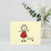 Erwartung von T - Shirt und Geschenken mit zwei Ge Postkarte (Stehend Vorderseite)