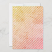 Erwartung von Twin Girls Cloud Baby Shower Retro Einladung (Rückseite)