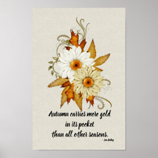 Erwartungen & Herbstlaube - Angebot für die Herbst Poster